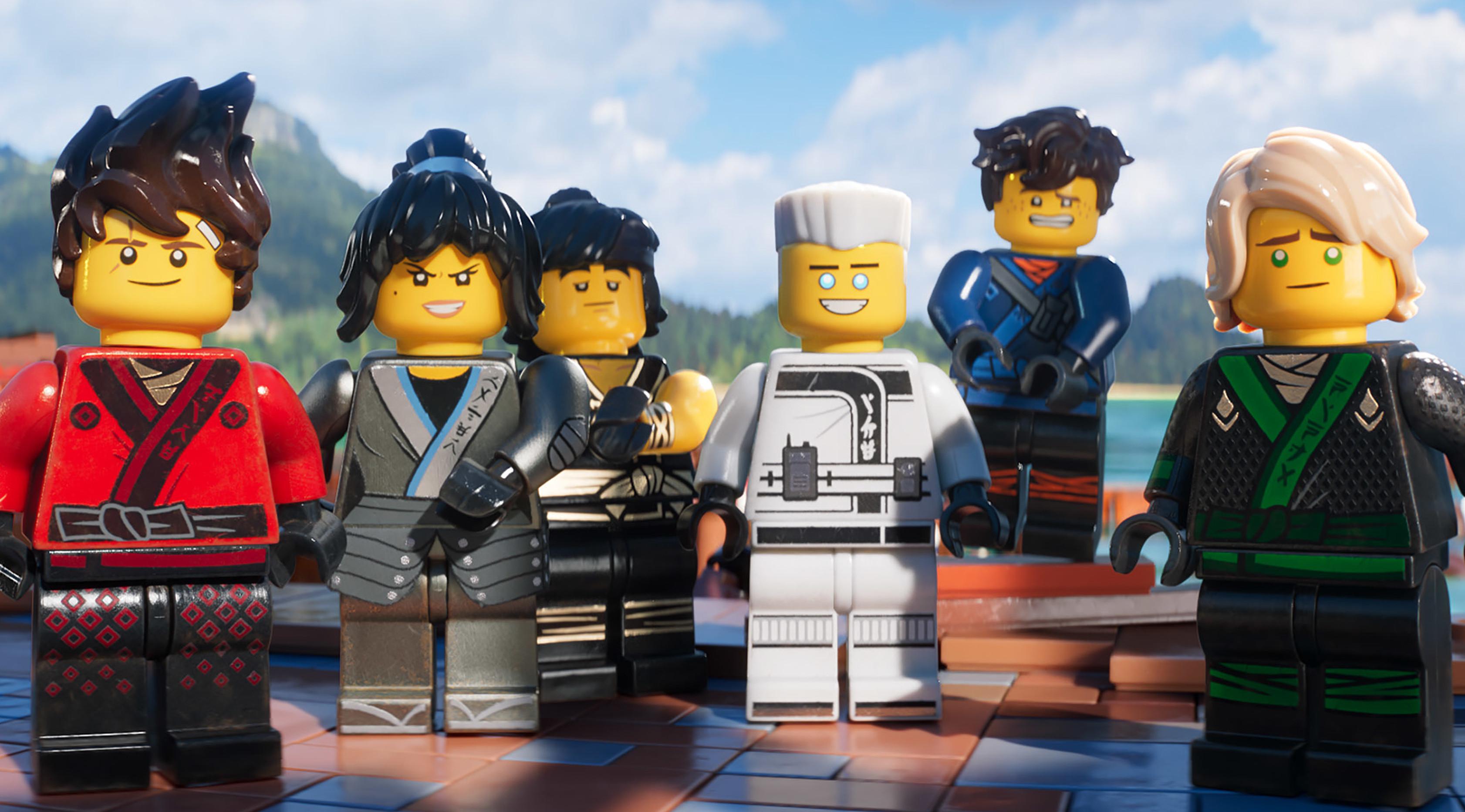 Sebuah adegan dari karakter-karakter dari film The Lego Ninjago Movie. Film ini disutradarai oleh Charlie Bean, Paul Fisher dan Bob Logan, ditulis oleh Fisher, Logan, Dan dan Kevin Hageman, dan Hilary Winston. (Warner Bros. Pictures via AP)