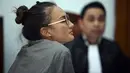 Artis Nadine Chandrawinata menjadi salah satu saksi dalam sidang kasus Gatot Brajamusti. Nadine memberikan kesaksikan terkait senjata api ilegal yang dimiliki oleh Aa Gatot. (Nurwahyunan/Bintang.com)