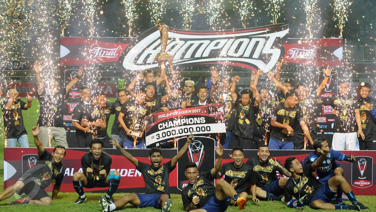 Arema FC Rengkuh Gelar Juara Piala Presiden 2017