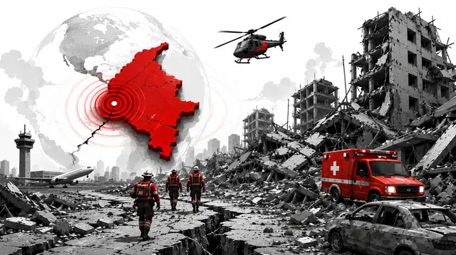 Infografis Guncang Gempa Kolombia Terkuat Abad Ini