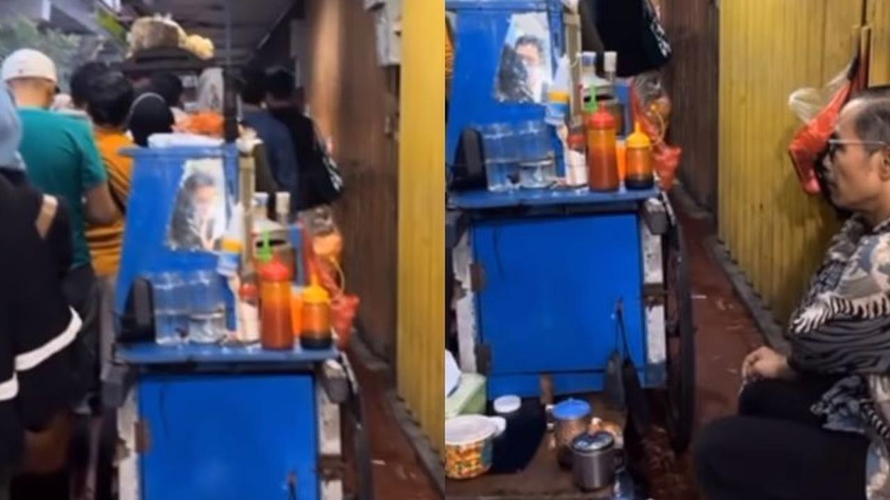 Dilewati Antrean Pembeli Lapak Sebelah, Aksi Penjual Bakso Sepi Pembeli Ini Ramai Disorot