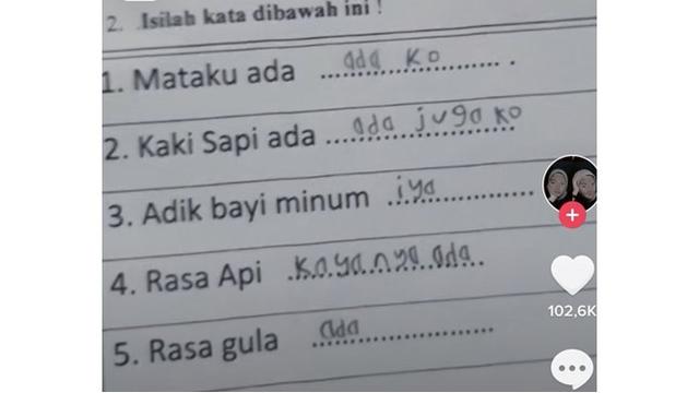 6 Jawaban Polos Anak SD di Soal Ujian, Bikin Guru Senyum Tipis