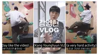 Young K berbagi pengalaman memanjat tebing yang menantang tapi memuaskan. Olahraga ini memberi fokus penuh dan rasa pencapaian, jadi tidak hanya seru, tapi juga memberikan manfaat fisik yang luar biasa. (Tangkapan Layar Youtube DAY6)