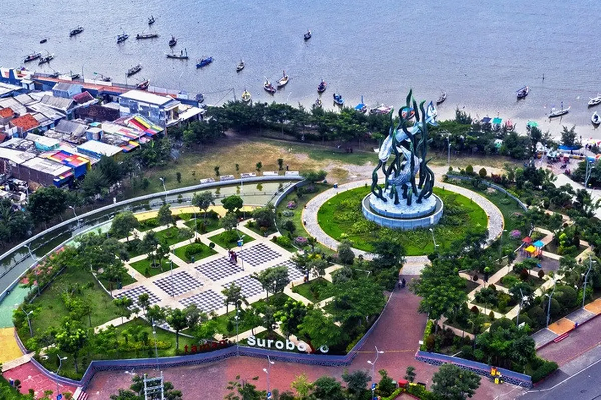 Kota Surabaya tampak dari atas. (Istimewa/surabaya.go.id)