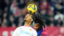 Gol Sevilla dicetak oleh Ruben Vargas. Sementara gol Barcelona dihasilkan Robert Lewandowski, Fermin Lopez, Raphinha, dan Eric Garcia. (AP Photo/Jose Breton)