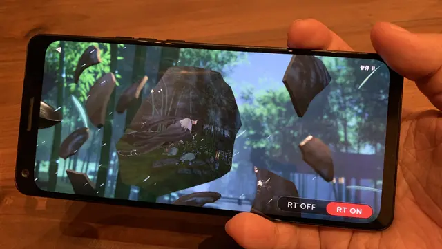 Tim Tekno Liputan6.com mencoba fitur ray tracing di ponsel dengan Snapdragon 8 Gen 2.