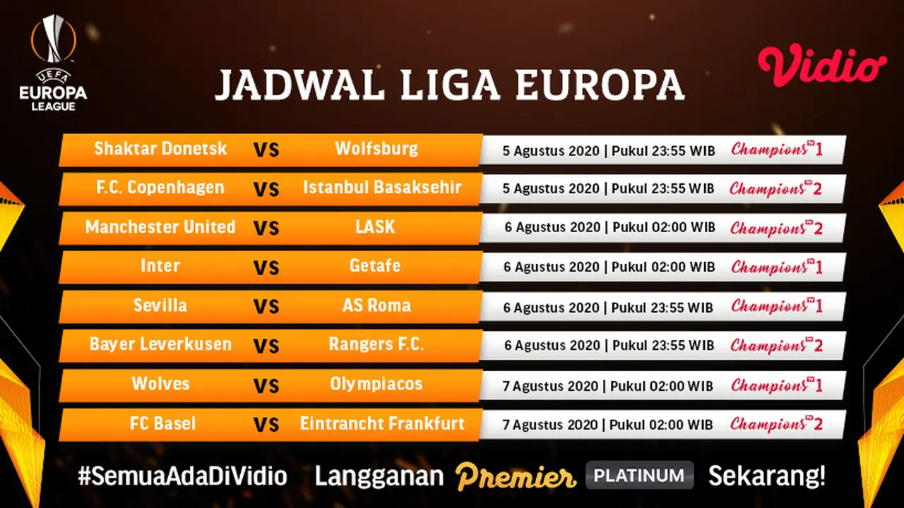 Jadwal Liga Europa