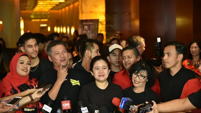Puan ketika diwawancara media. (Foto: Dok. Biro Pemberitaan Parlemen.)