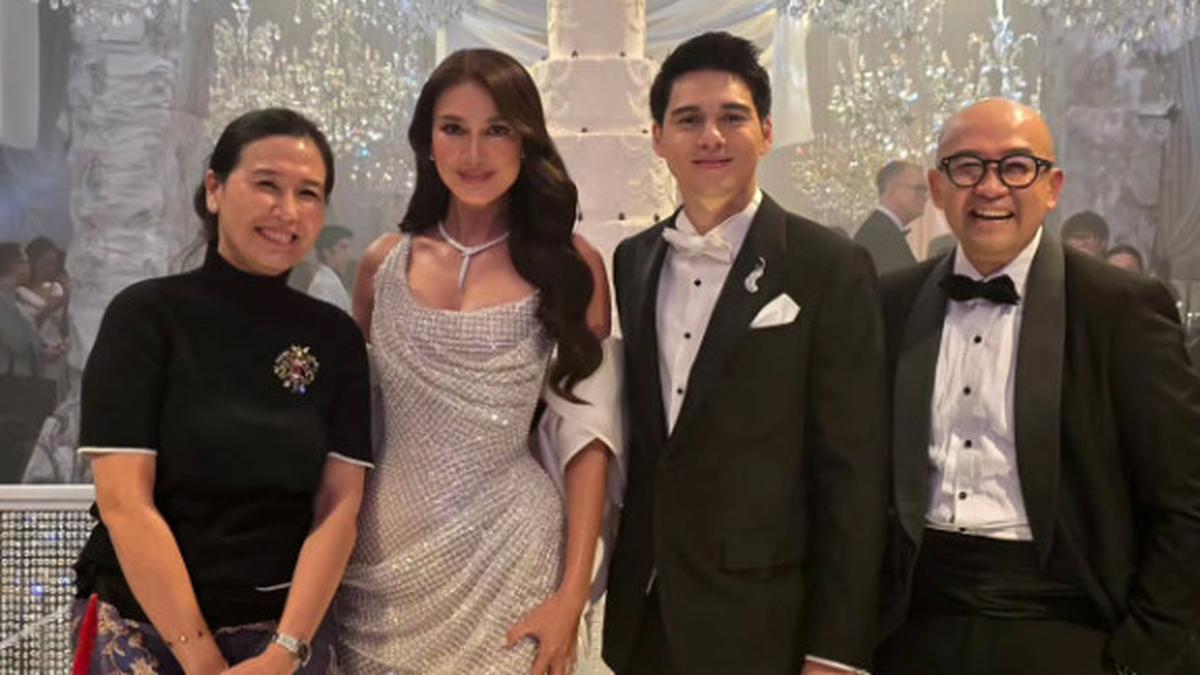 Foto Veronica Tan di Resepsi Luna Maxime, Tampil Elegan dengan Outfit Minimalis