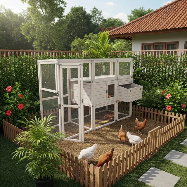 9 Desain Halaman Belakang Rumah Kecil untuk Pelihara Ayam, Nyaman dan Aman