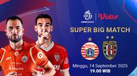 Live streaming Persija vs Bali United eksklusif di Vidio. (dok.vidio.com)