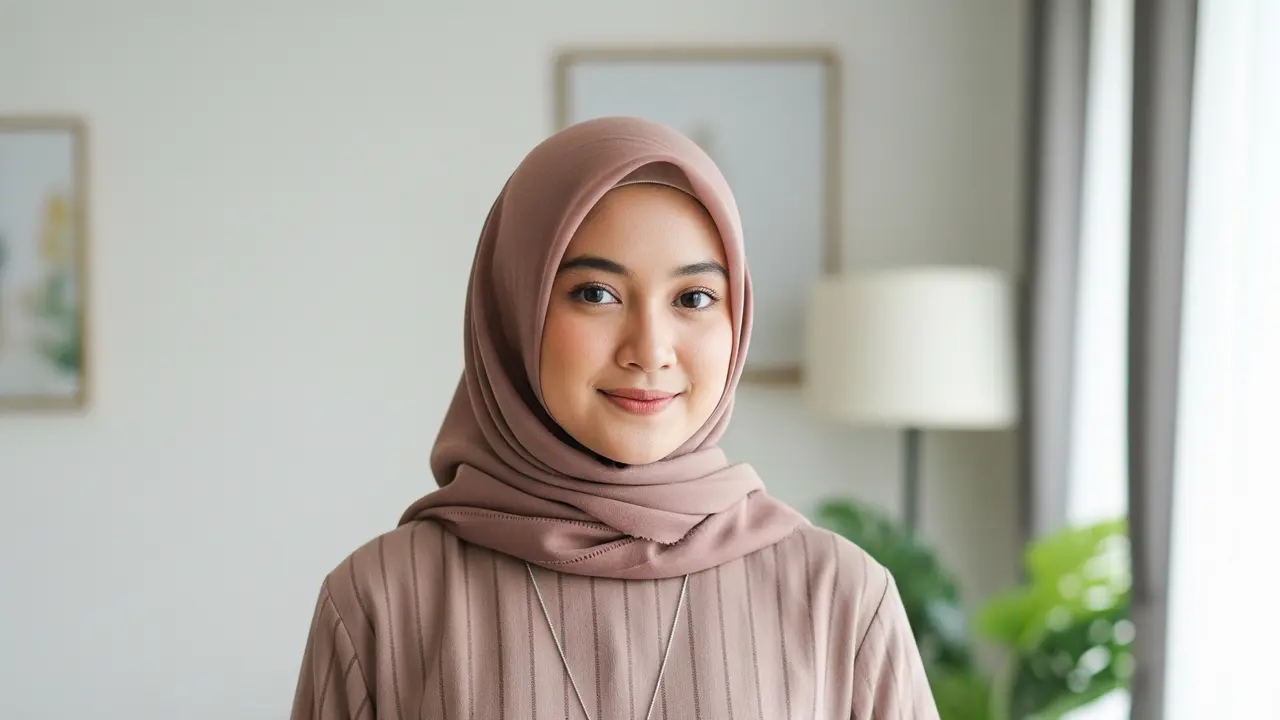 Model Gamis Simpel dan Anggun untuk Ibu Muda (Image by Gemini AI)