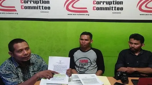 ACC Sulawesi mendesak Polda Sulsel tuntaskan kasus dugaan korupsi pada kegiatan tambang galian c di Maros (Liputan6.com/ Eka Hakim)