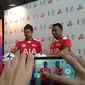 Bambang Pamungkas dan Firman Utina dalam jumpa pers AIA Championship 2017 di Hotel Century, Jakarta, Selasa (24/1/2017). (dokumentasi AIA))