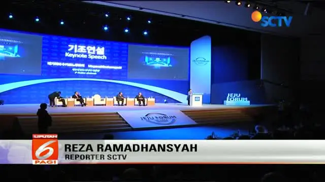 Dalam forum ke-12 ini Megawati hadir sebagai pembicara utama yang menyampaikan sejumlah gagasan perdamaian.