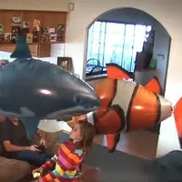 Siapa bilang ikan cuma bisa berenang di air? Ikan-ikan ini bisa berenang di udara, lho! (Via: boredpanda.com)