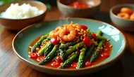 Resep Asparagus Terasi Gurih Pedas yang Praktis