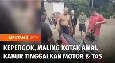 Niat hati membawa kabur kotak amal di sebuah masjid. Seorang pencuri di Jember, Jawa Timur, justru bernasib sial. Ia kabur tapi meninggalkan sepeda motor dan tas berisi dua telepon genggam miliknya di TKP, gara-gara aksinya kepergok warga.