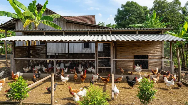 Kandang Postal Beratap Asbes