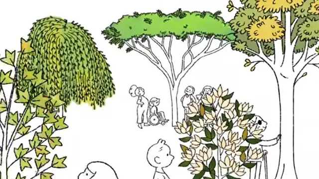 Tangkapan layar Google Doodle Hari Bumi 2021, yang menunjukkan penyandang disabilitas