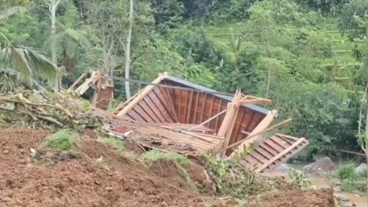 Vila di Bali yang terkena longsor dan menyebabkan korban jiwa seorang turis asal Australia tewas