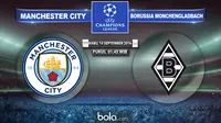 Manchester City vs Borussia Monchengladbach (Bola.com/Rudi Riana)