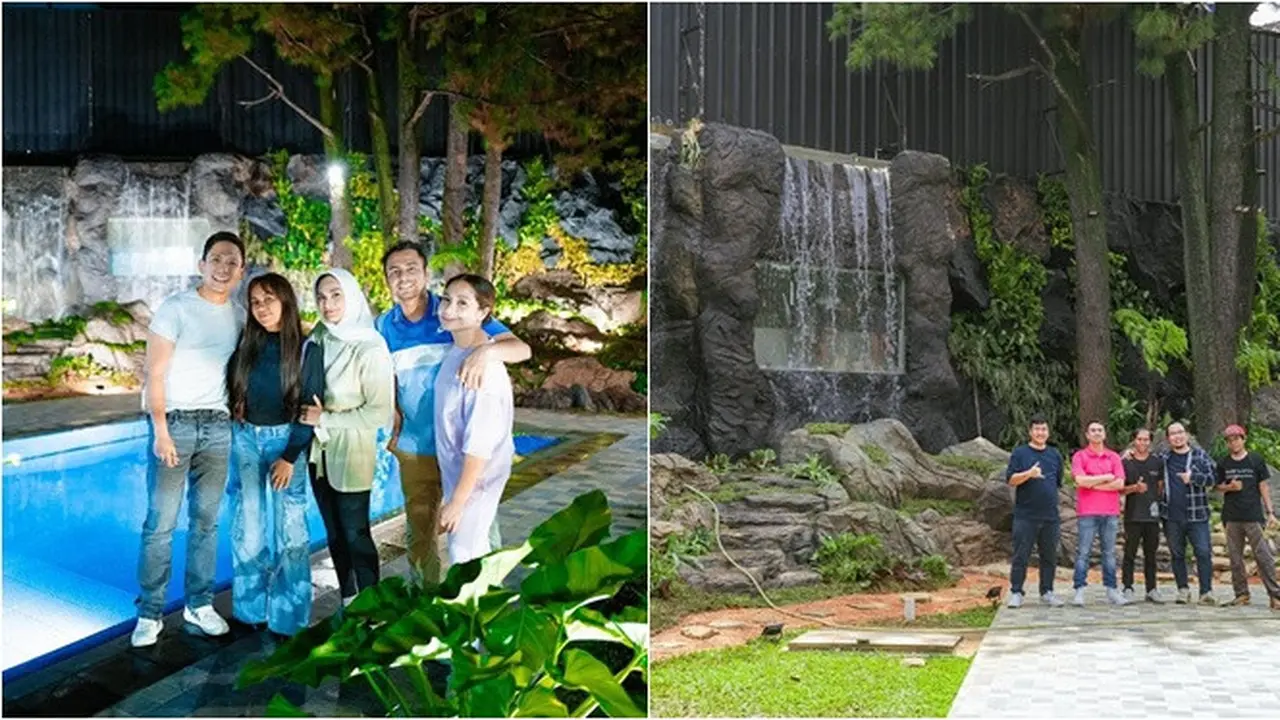 6 Potret Taman Rainforest di Rumah Raffi Ahmad, Ada Air Terjun Mengalir