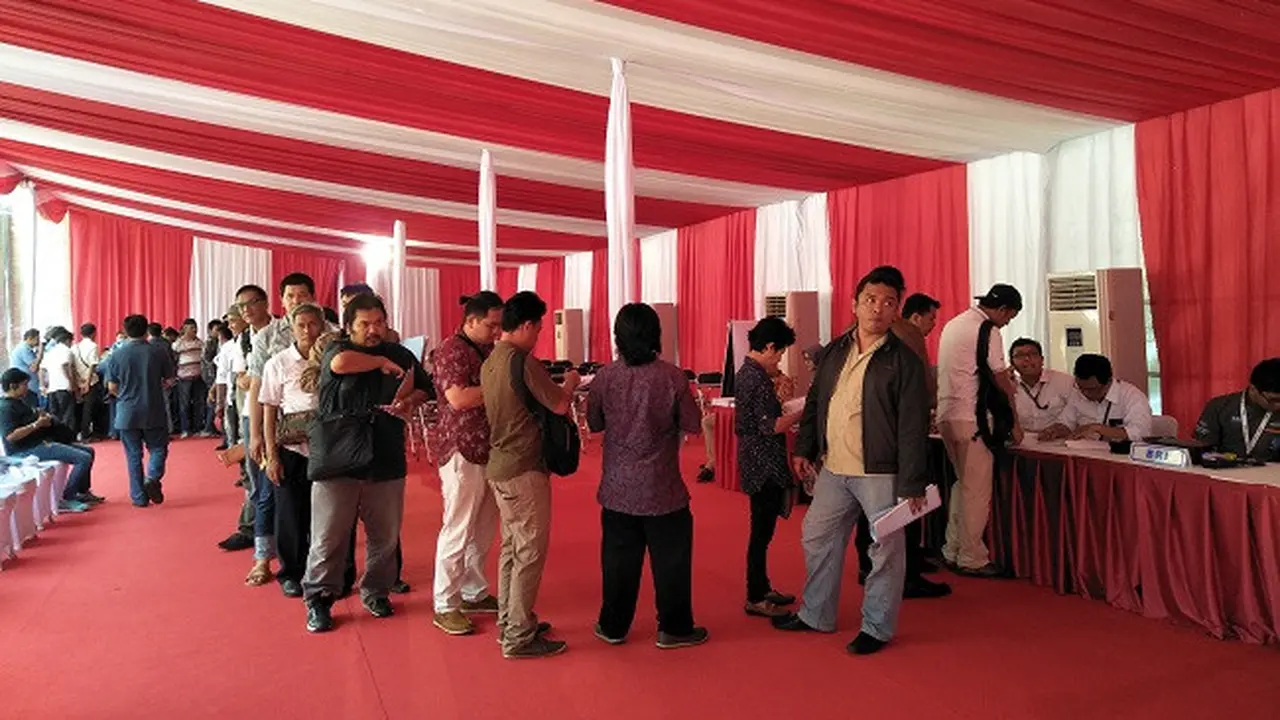 Pembuatan SIM A untuk Supir Taksi yang Diselenggarakan Kemenhub dan Polda Metro Jaya (Dok Foto: Liputan6.com/Septian Deny)