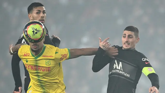 Nantes vs PSG di Liga Prancis