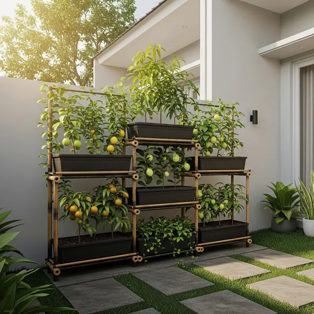 9 Rak Pohon Buah Vertikal untuk Rumah Minimalis, Maksimalkan Lahan Sempit