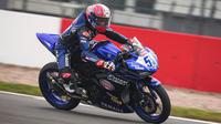 Galang Hendra saat beraksi di WSSP300 Inggris (dok: Yamaha)