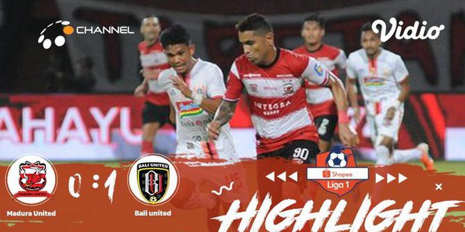 VIDEO: Laga Seru Madura United Vs Bali United di Liga 1 2019
