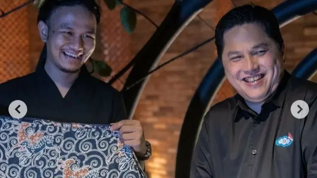 Tangkapan layar instagram Erick Thohir @erickthohir.
