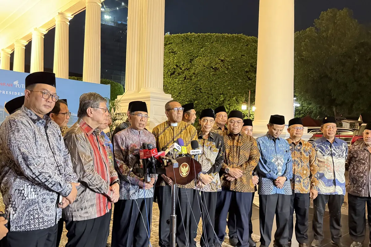 Sejumlah ormas keagamaan dan tokoh lintas agama bertemu Presiden Prabowo Subianto di Istana Negara Jakarta.
