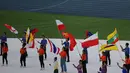 <p>Dalam sejarah SEA Games, kejadian bendera Indonesia dipasang terbalik bukan kali pertama terjadi saat pembukaan SEA Games 2023 Kamboja. Pada SEA Games 2017 saat Malaysia menjadi tuan rumah insiden serupa juga terjadi meski berbeda bentuk kesalahannya. (Bola.com/Abdul Aziz)</p>