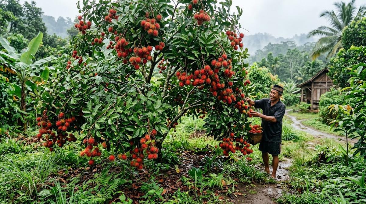 Pohon Rambutan/AI Generated
