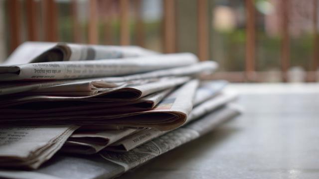 Ilustrasi koran, berita