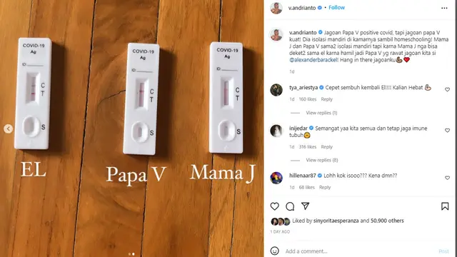 El Barack Putra Jessica Iskandar Isoman Sendiri Sambil Home Homeschooling