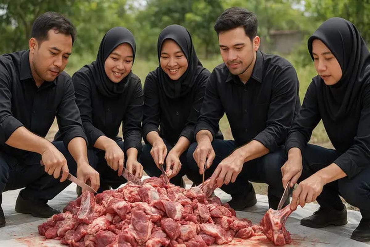 10 Rekomendasi Baju untuk Panitia Qurban Biar Enggak Ribet saat Potong Daging