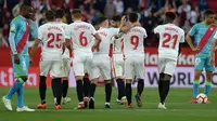 Duel Sevilla vs Rayo Vallecano dalam lanjutan La Liga 2018-2019 di Estadio Ramon Snchez Pizjuan, Jumat dini hari WIB (26/4/2019). (AFP/Christina Quicler)