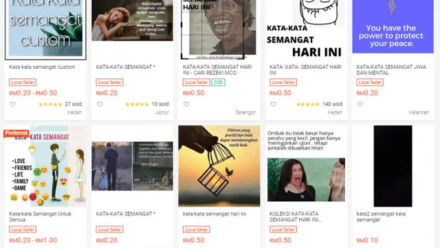 Viral Kata-kata Pemberi Semangat dan Motivasi di Jual di Marketplace, Laris Manis. (Sumber: Worldofbuzz)