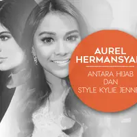 Aurel Hermansyah, jiplakan Kylie Jenner yang dituntut berhiiab (Foto: Bintang Pictures, Desain: Muhammad Iqbal Nurfajri)