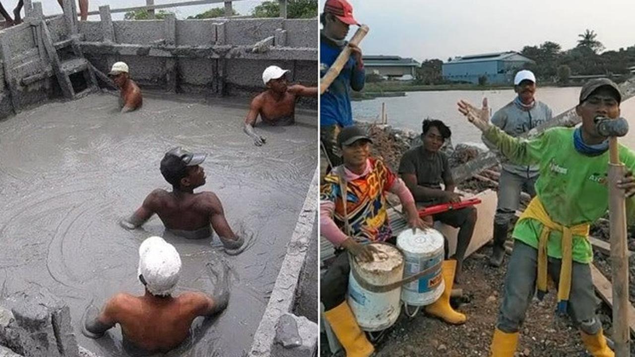 6 Kelakuan Nyeleneh Tukang Bangunan saat Bersantai Ini Bikin Tepuk Jidat