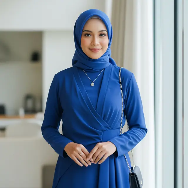 Gamis Royal Blue