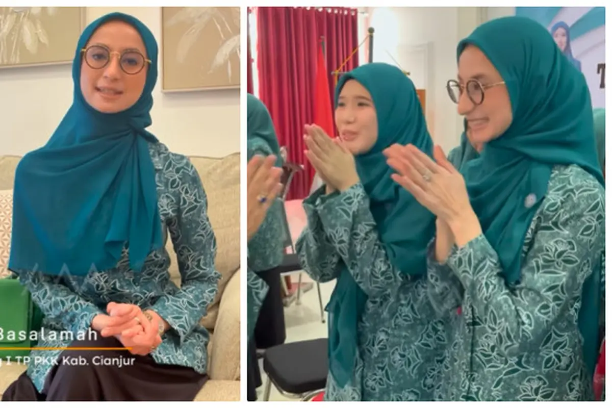 6 Potret Avi Basalamah Istri Ramzi Jadi Ibu PKK, Jabat Ketua Bidang 1 TP PKK Kabupaten Cianjur