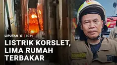 Listrik Korslet, Lima Rumah Terbakar
