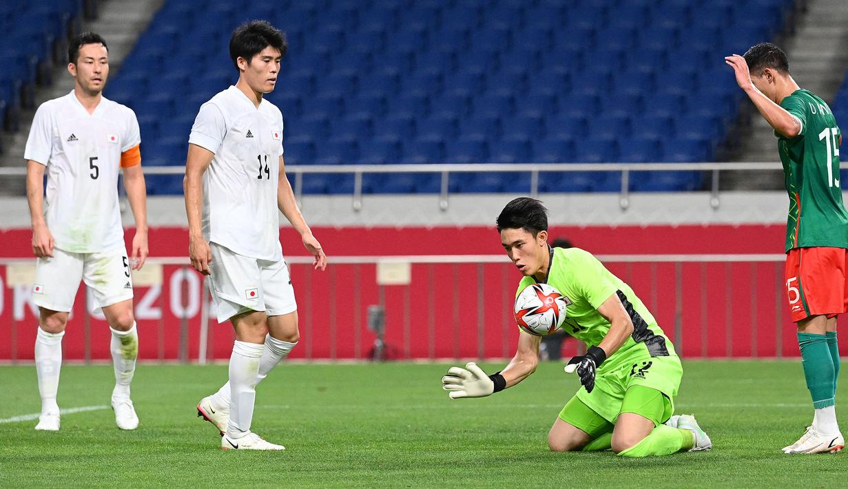 Gawang Machida Zelvia yang dijaga mantan penjaga gawang timnas Jepang, Kosei Tani, hanya kebobolan dua gol dalam empat laga, meraih nirbobol dalam dua laga. (AFP/Vincenzo Pinto)