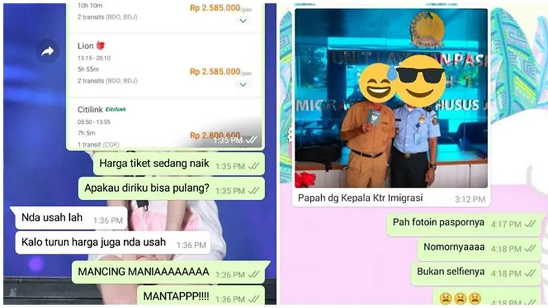 Chat Kocak Orang Tua dan Anak Saat Kirim Foto Ini Bikin Kangen Rumah