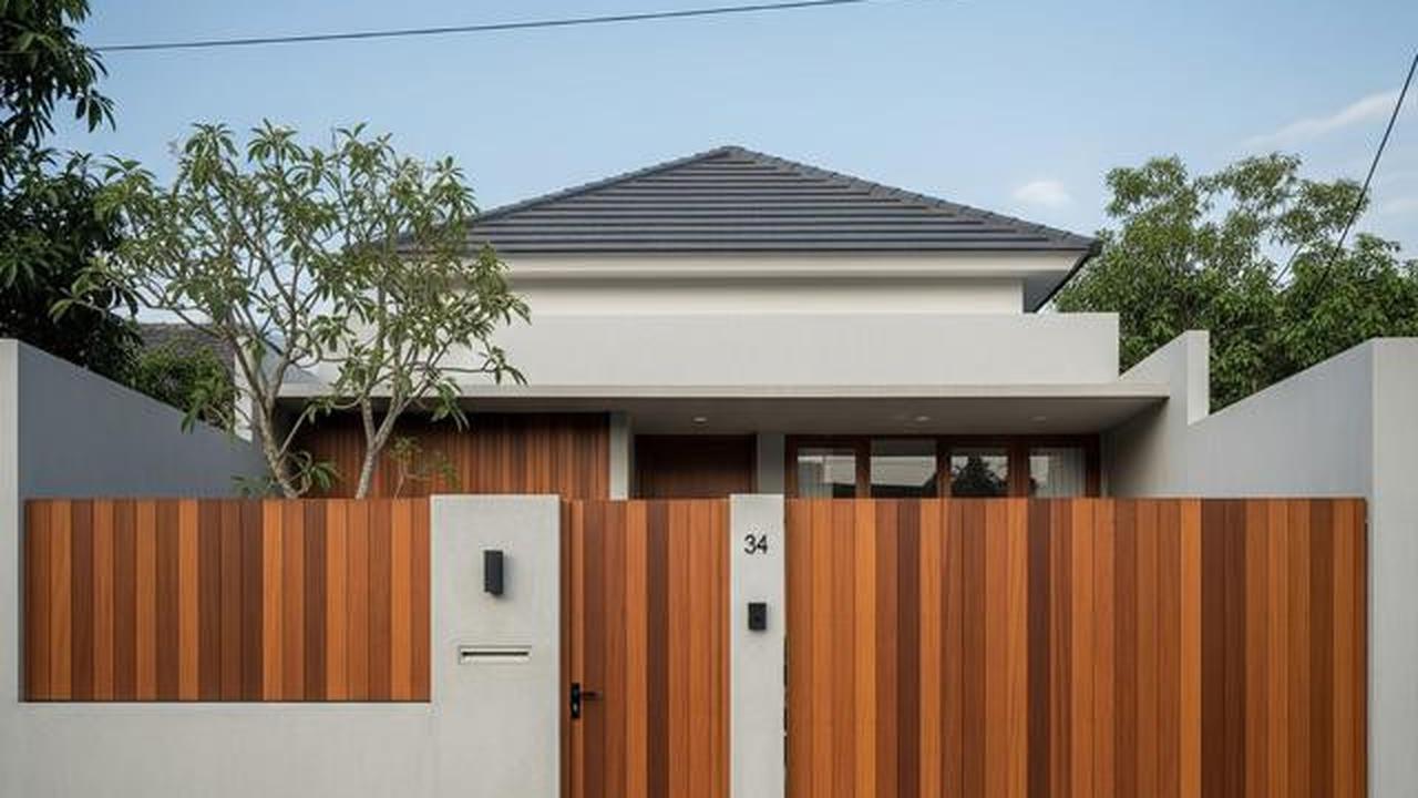 9 Model Pagar Minimalis dengan Pintu Tersembunyi, Aman dan Elegan