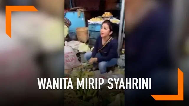 Seorang penjual sayur asal Purwokerto menjadi viral. Lantaran penampilannya yang mirip dengan Syahrini.